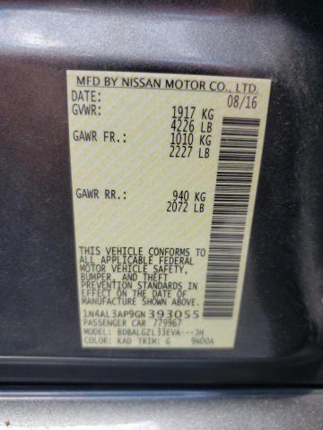 Photo 10 from auction – 2016 NISSAN ALTIMA 2.5 with VIN 1N4AL3AP9GN393055