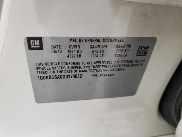 Photo 10 from auction – 2013 CADILLAC ATS LUXURY with VIN 1G6AB5SA0D0178632