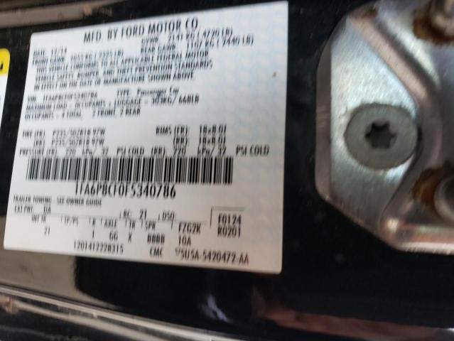 Photo 10 from auction – 2015 FORD MUSTANG GT with VIN 1FA6P8CF0F5340786