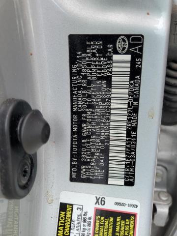 Photo 10 from auction – 2015 TOYOTA COROLLA L with VIN 2T1BURHE3FC287902