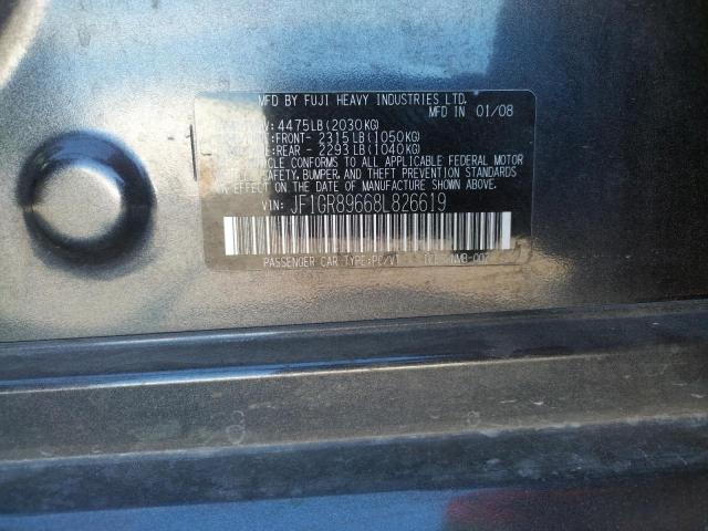 Photo 10 from auction – 2008 SUBARU IMPREZA WR with VIN JF1GR89668L826619