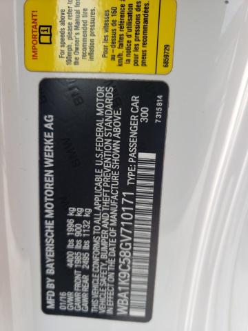 Photo 10 from auction – 2016 BMW 228 I SULE with VIN WBA1K9C58GV710171