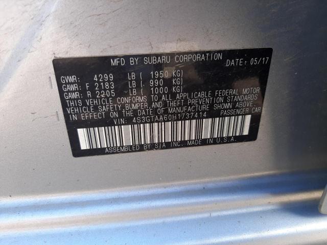 Photo 10 from auction – 2017 SUBARU IMPREZA with VIN 4S3GTAA60H1737414