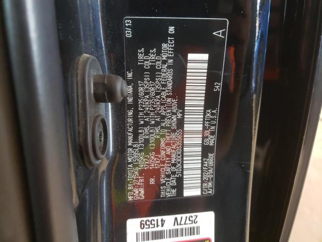 Photo 10 from auction – 2013 TOYOTA SIENNA with VIN 5TDZK3DCXDS355655