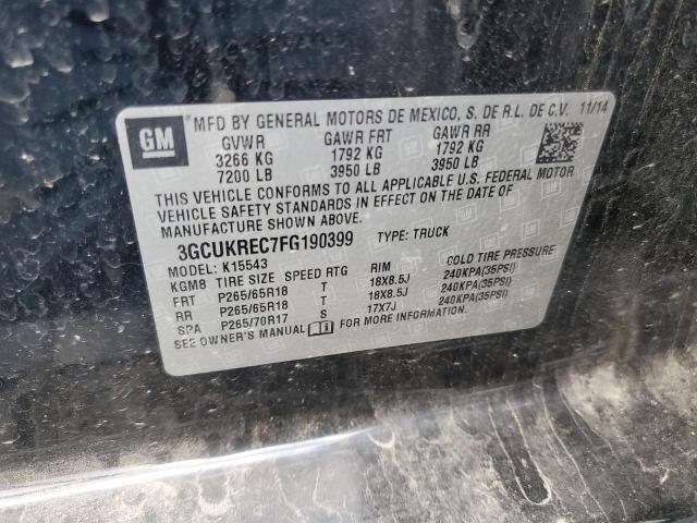 Photo 10 from auction – 2015 CHEVROLET SILVERADO with VIN 3GCUKREC7FG190399