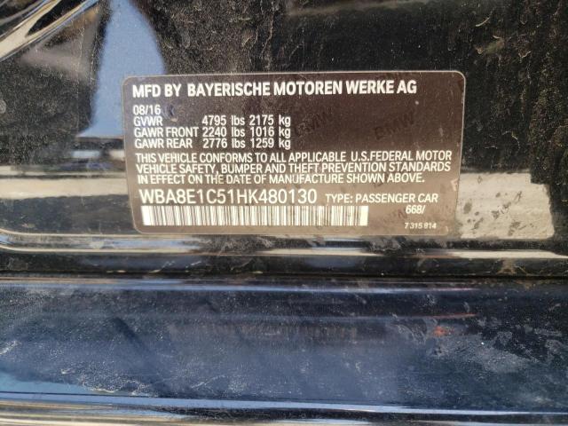 Photo 10 from auction – 2017 BMW 330E with VIN WBA8E1C51HK480130