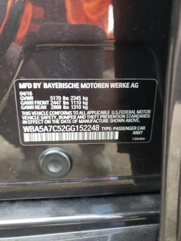 Photo 10 from auction – 2016 BMW 528 XI with VIN WBA5A7C52GG152248