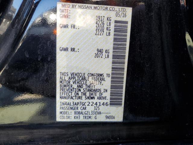 Photo 10 from auction – 2016 NISSAN ALTIMA 2.5 with VIN 1N4AL3AP7GC224146