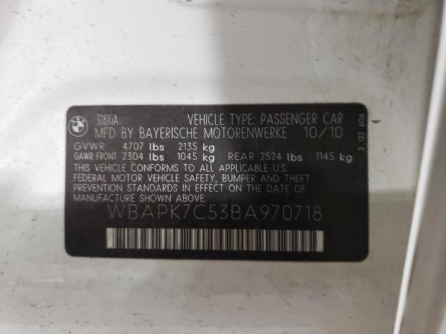 صورة رقم 10 من المزاد - 2011 BMW 328 XI مع VIN WBAPK7C53BA970718