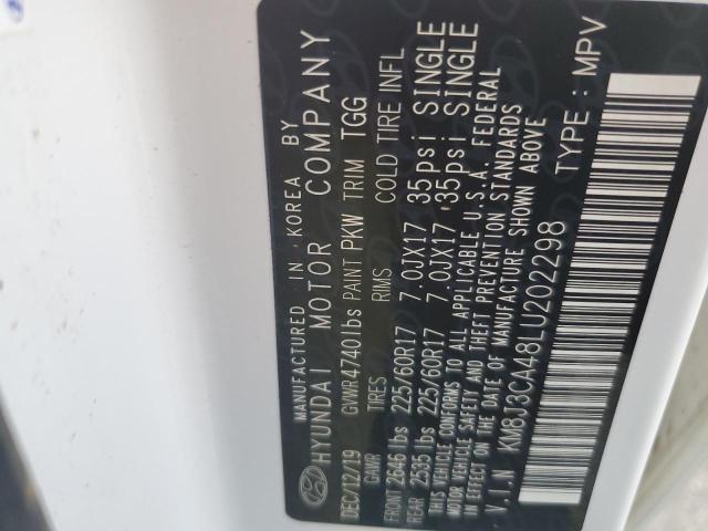 Photo 10 from auction – 2020 HYUNDAI TUCSON LIM with VIN KM8J3CA48LU202298