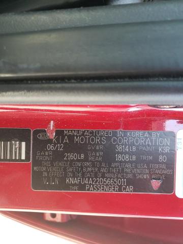 Photo 10 from auction – 2013 KIA FORTE EX with VIN KNAFU4A22D5665011
