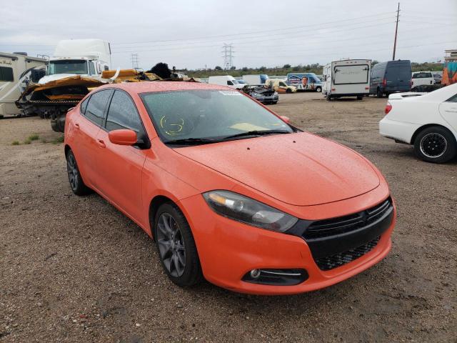 DODGE DART SXT 2015 with VIN 1C3CDFBB7FD346619 - Photo from auction