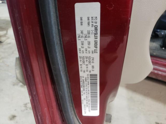 Photo 10 from auction – 2011 CHRYSLER TOWN & COU with VIN 2A4RR8DG2BR618006