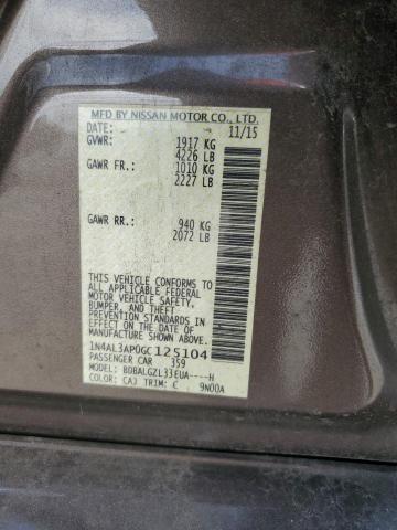 Photo 10 from auction – 2016 NISSAN ALTIMA 2.5 with VIN 1N4AL3AP0GC125104