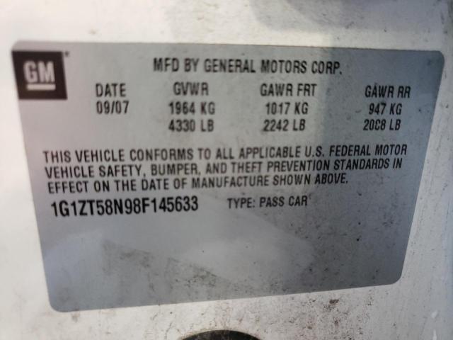 Photo 10 from auction – 2008 CHEVROLET MALIBU with VIN 1G1ZT58N98F145633