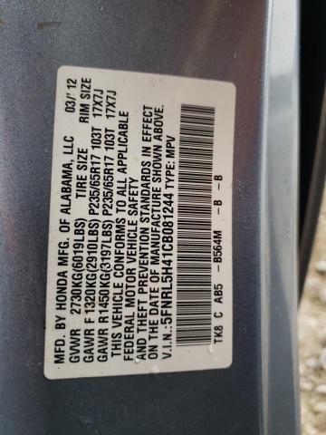 Photo 10 from auction – 2012 HONDA ODYSSEY EX with VIN 5FNRL5H41CB081244