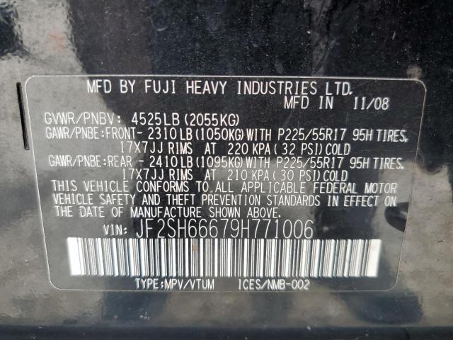 Photo 10 from auction – 2009 SUBARU FORESTER 2 with VIN JF2SH66679H771006