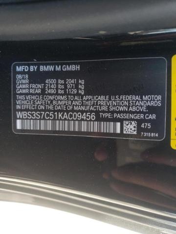Photo 10 from auction – 2019 BMW M4 CS with VIN WBS3S7C51KAC09456