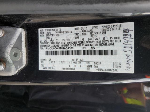 Photo 10 from auction – 2013 FORD ESCAPE SE with VIN 1FMCU0GX6DUA04388