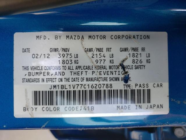 Photo 10 from auction – 2012 MAZDA 3 I with VIN JM1BL1V77C1620788