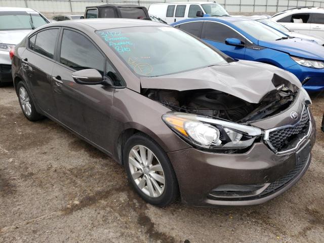KIA FORTE LX 2014 with VIN KNAFX4A63E5208414 - Photo from auction