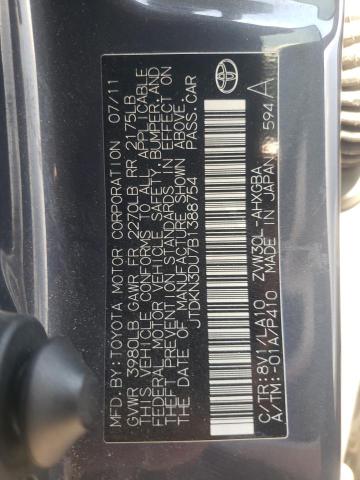 Photo 10 from auction – 2011 TOYOTA PRIUS with VIN JTDKN3DU7B1388754