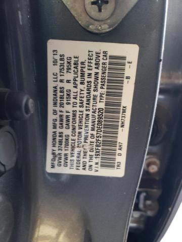Photo 10 from auction – 2013 HONDA CIVIC LX with VIN 19XFB2F57DE089520