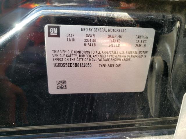Photo 10 from auction – 2011 CADILLAC CTS PREMIU with VIN 1G6DS5ED6B0132853