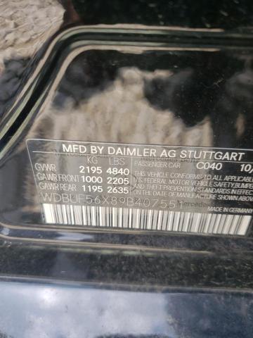 Photo 10 from auction – 2009 MERCEDES-BENZ E 350 with VIN WDBUF56X89B407551