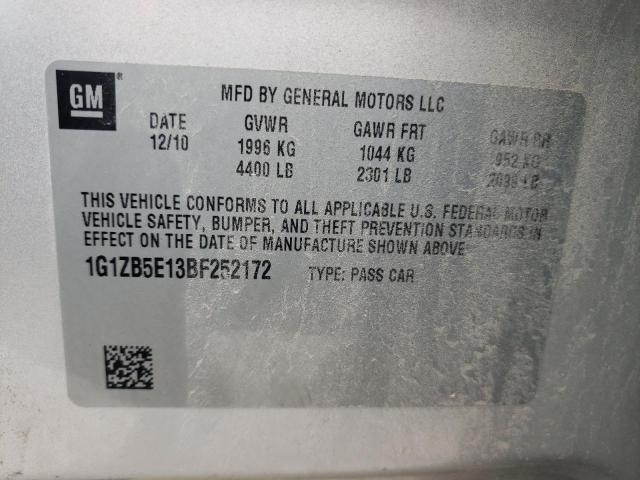 Photo 10 from auction – 2011 CHEVROLET MALIBU LS with VIN 1G1ZB5E13BF252172