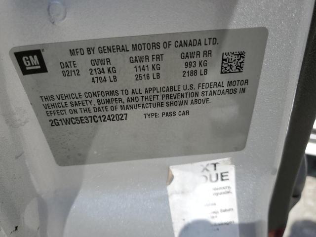 Photo 10 from auction – 2012 CHEVROLET IMPALA LTZ with VIN 2G1WC5E37C1242027