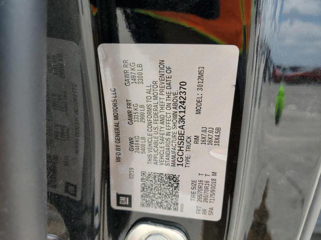 Photo 10 from auction – 2019 CHEVROLET COLORADO with VIN 1GCHSBEA3K1242370
