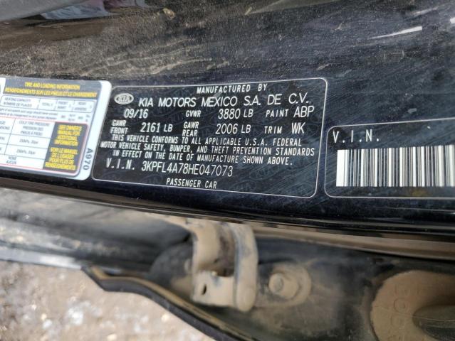 Photo 10 from auction – 2017 KIA FORTE LX with VIN 3KPFL4A78HE047073