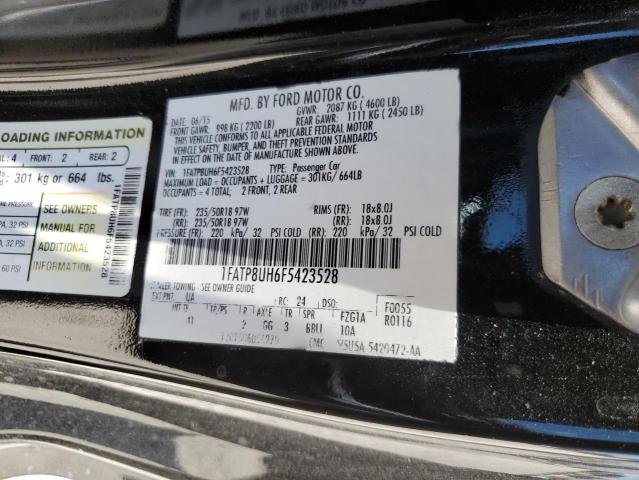 Photo 10 from auction – 2015 FORD MUSTANG with VIN 1FATP8UH6F5423528
