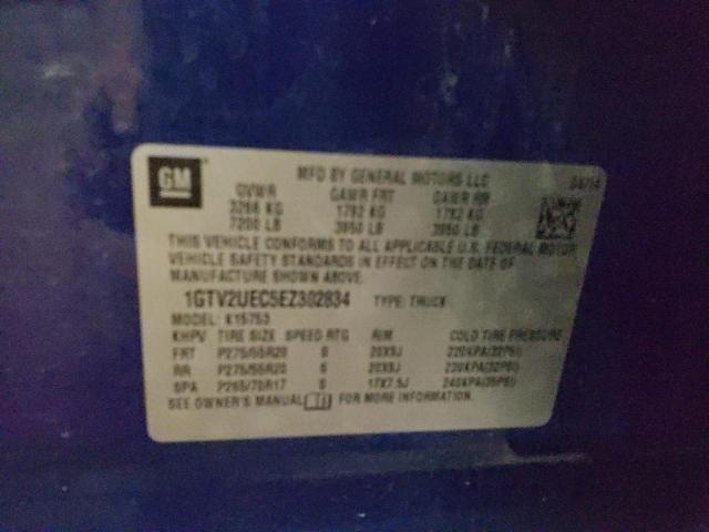 Photo 10 from auction – 2014 GMC SIERRA K15 with VIN 1GTV2UEC5EZ302834