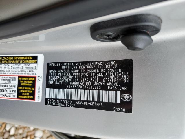 Photo 10 from auction – 2010 TOYOTA CBA with VIN 4T4BF3EK8AR013285