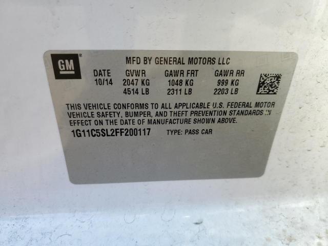 Photo 10 from auction – 2015 CHEVROLET MALIBU 1LT with VIN 1G11C5SL2FF200117