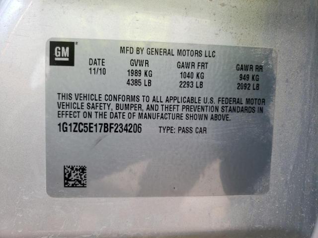 Photo 10 from auction – 2011 CHEVROLET MALIBU 1LT with VIN 1G1ZC5E17BF234206