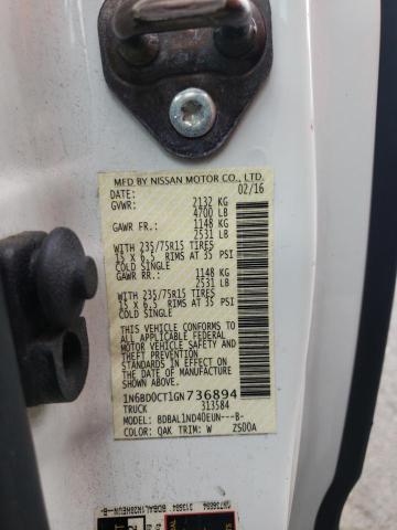 Photo 10 from auction – 2016 NISSAN FRONTIER S with VIN 1N6BD0CT1GN736894