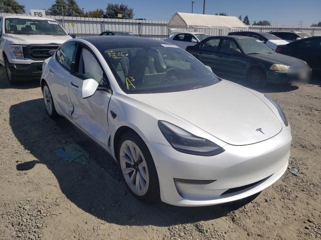 TESLA MODEL 3 2021 with VIN 5YJ3E1EA9MF078449 - Photo from auction