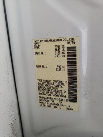 Photo 10 from auction – 2016 NISSAN MAXIMA 3.5 with VIN 1N4AA6AP4GC901838
