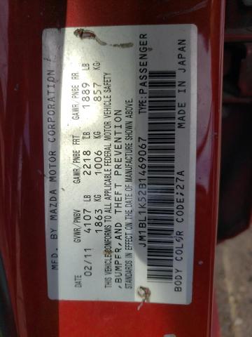 Photo 10 from auction – 2011 MAZDA 3 S with VIN JM1BL1K52B1469067