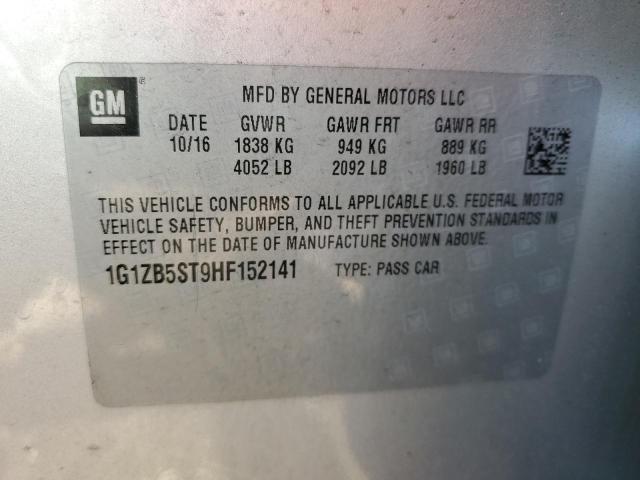 Photo 10 from auction – 2017 CHEVROLET MALIBU LS with VIN 1G1ZB5ST9HF152141