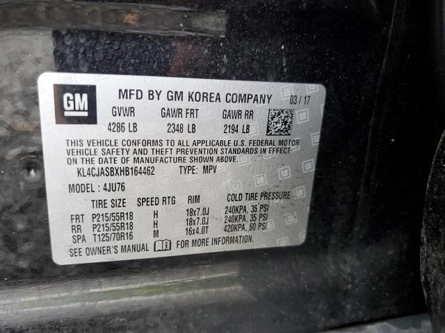Photo 10 from auction – 2017 BUICK ENCORE PRE with VIN KL4CJASBXHB164462