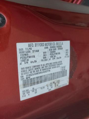 Photo 10 from auction – 1999 FORD EXPLORER with VIN 1FMZU34E5XUA82776