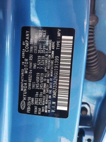 Photo 10 from auction – 2016 HYUNDAI TUCSON LIM with VIN KM8J33A26GU191399