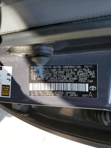 Foto 10 de la subasta – 2011 TOYOTA PRIUS con VIN JTDKN3DU6B5346262