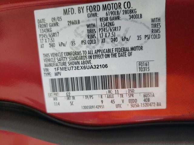 Photo 10 from auction – 2006 FORD EXPLORER X with VIN 1FMEU73EX6UA32106