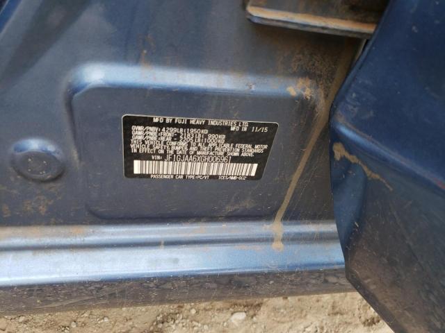 Photo 10 from auction – 2016 SUBARU IMPREZA with VIN JF1GJAA6XGH006961
