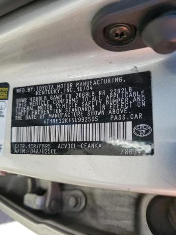 Photo 10 from auction – 2005 TOYOTA CAMRY LE with VIN 4T1BE32K45U992505